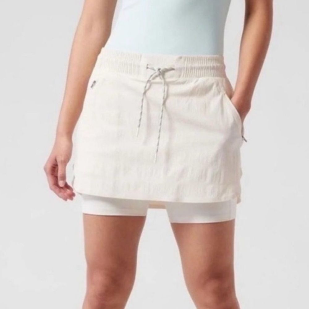 Athleta Cream Mini Skirt